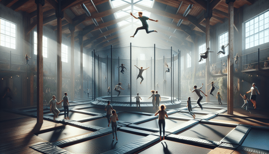 rebound arena indoor trampoline park